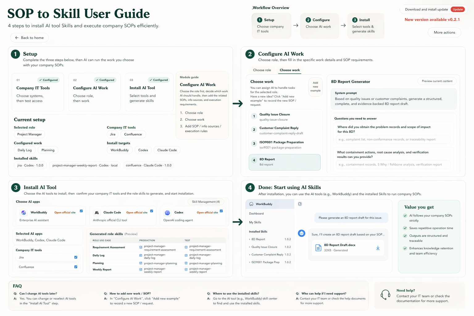SOP to Skill English desktop user guide